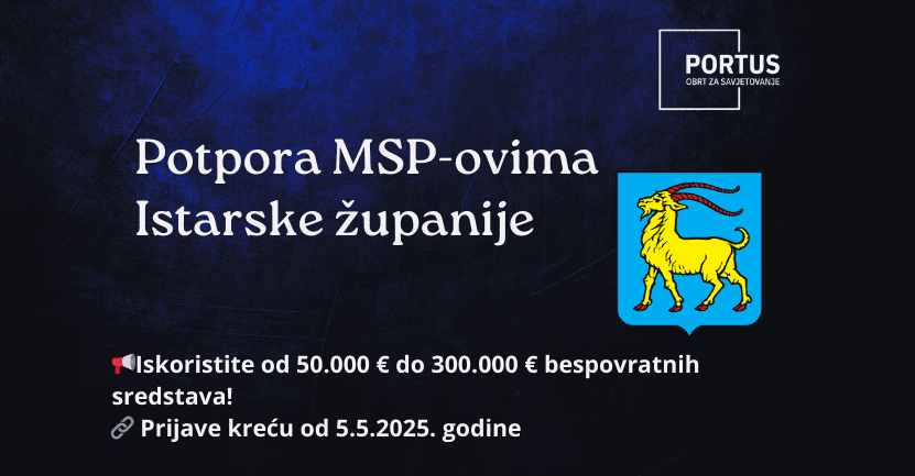Bespovratna sredstva za poduzetnike u Istri – prijave 2025.